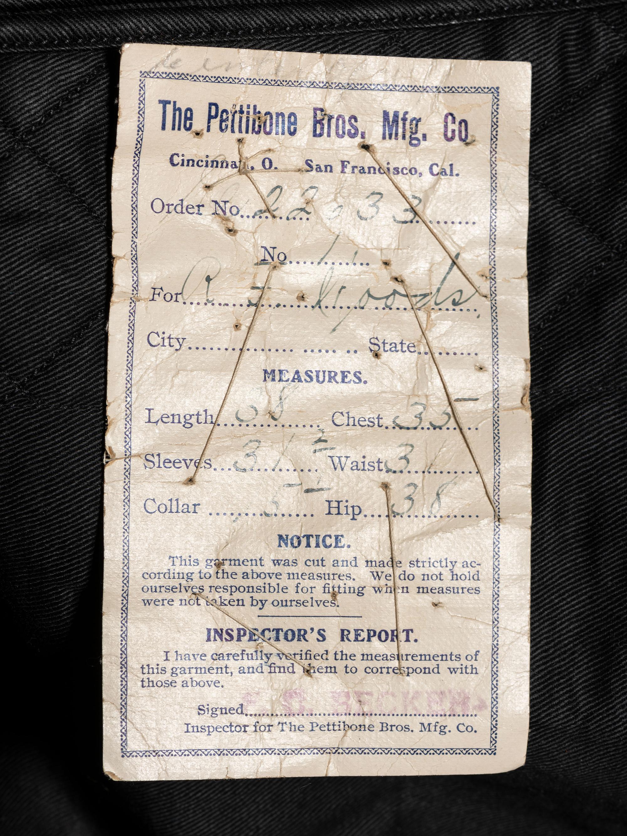 [CIVIL WAR]. GAR veteran's frock coat IDd to R.F. Woods with V Corps badge & Dept. of Iowa button.