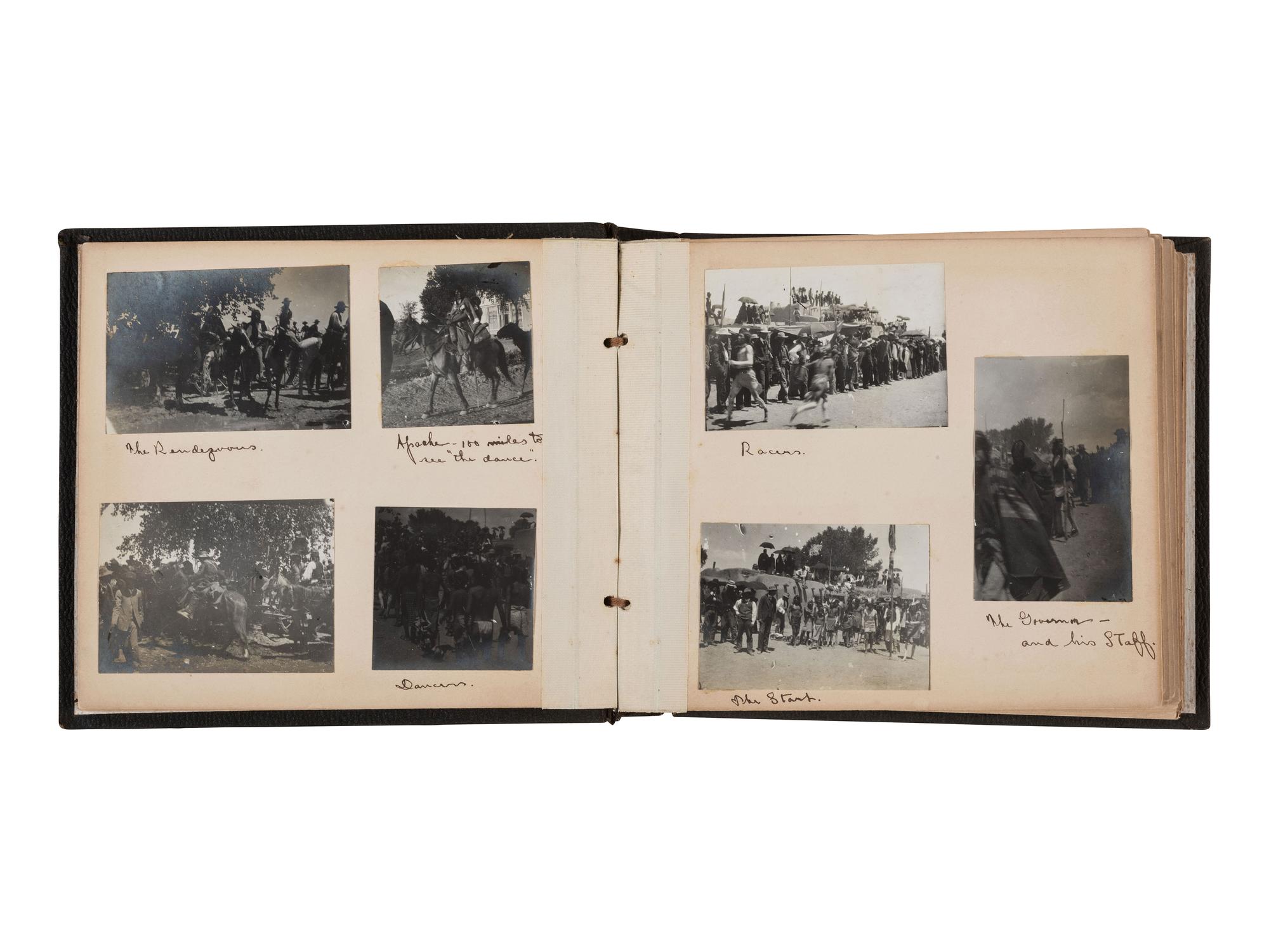 [NATIVE AMERICANS]. Album containing 54 photographs documenting an excursion in the Southwestern United States, incl. views of pueblos and Ute subjects.