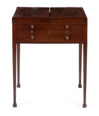 A George III Style Mahogany Drafting Table Height 32 x width 26 x depth 20 inches. — LATE 19TH/EARLY 20TH CENTURY