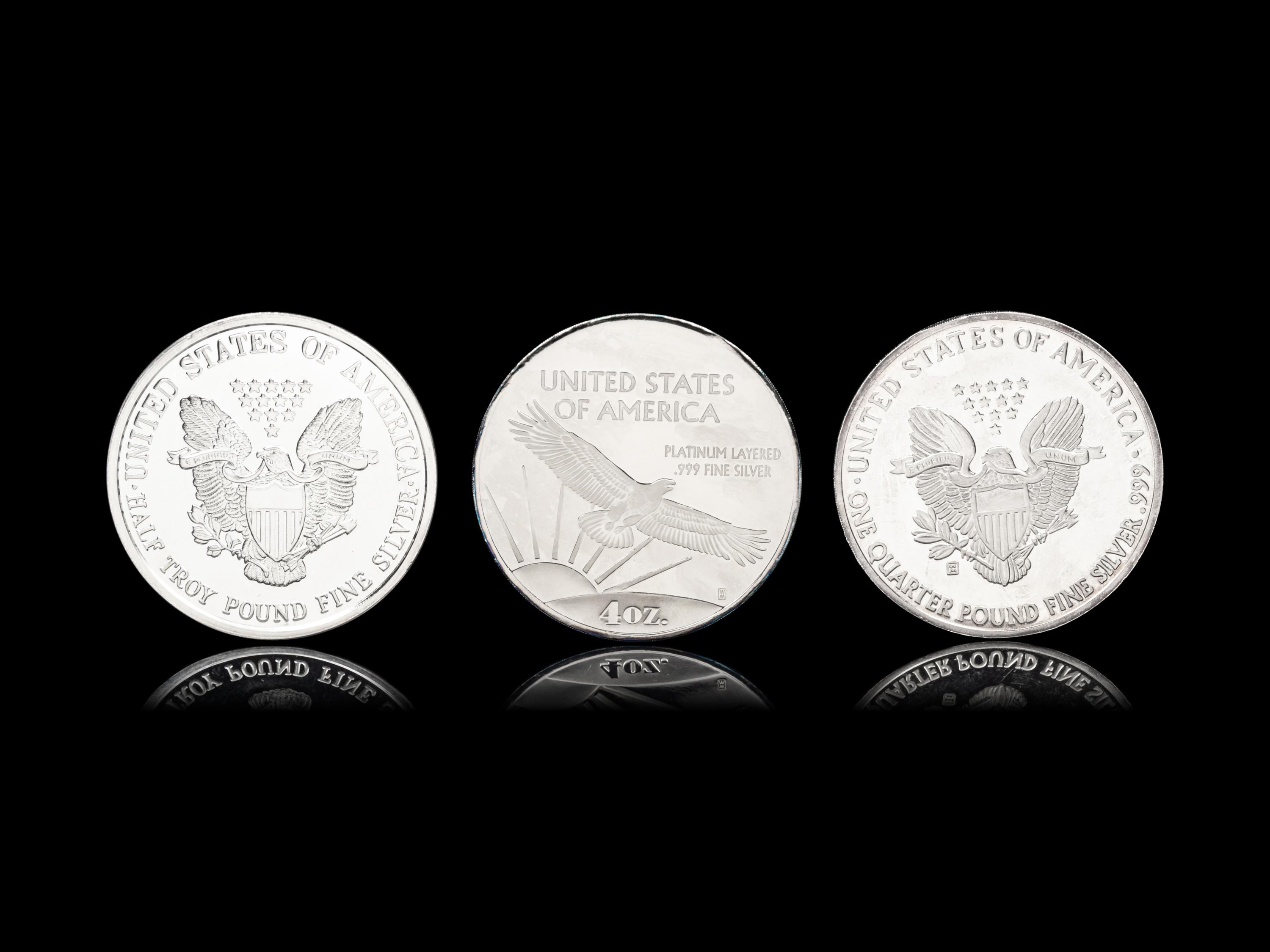 [PRIVATE ISSUE] Three Large-Size Silver Rounds