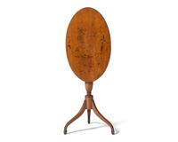 A Federal Cherry Tilt-Top Candlestand