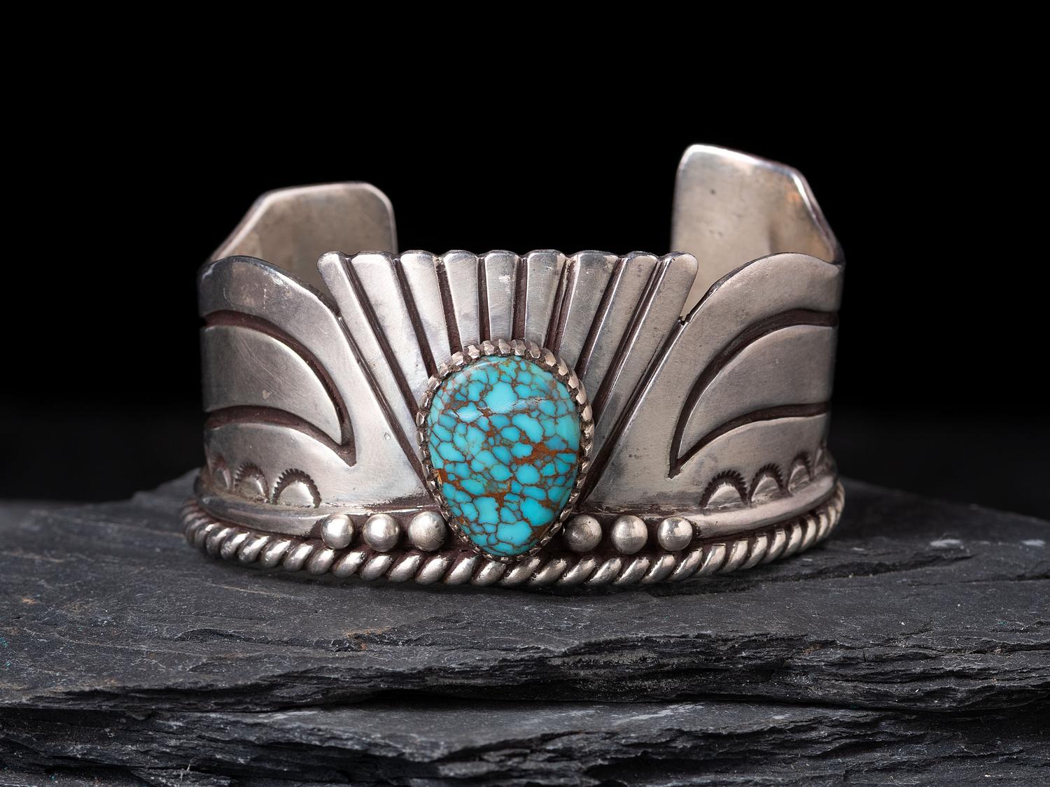 Silver and Turquoise Cuff Bracelet