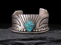 Silver and Turquoise Cuff Bracelet