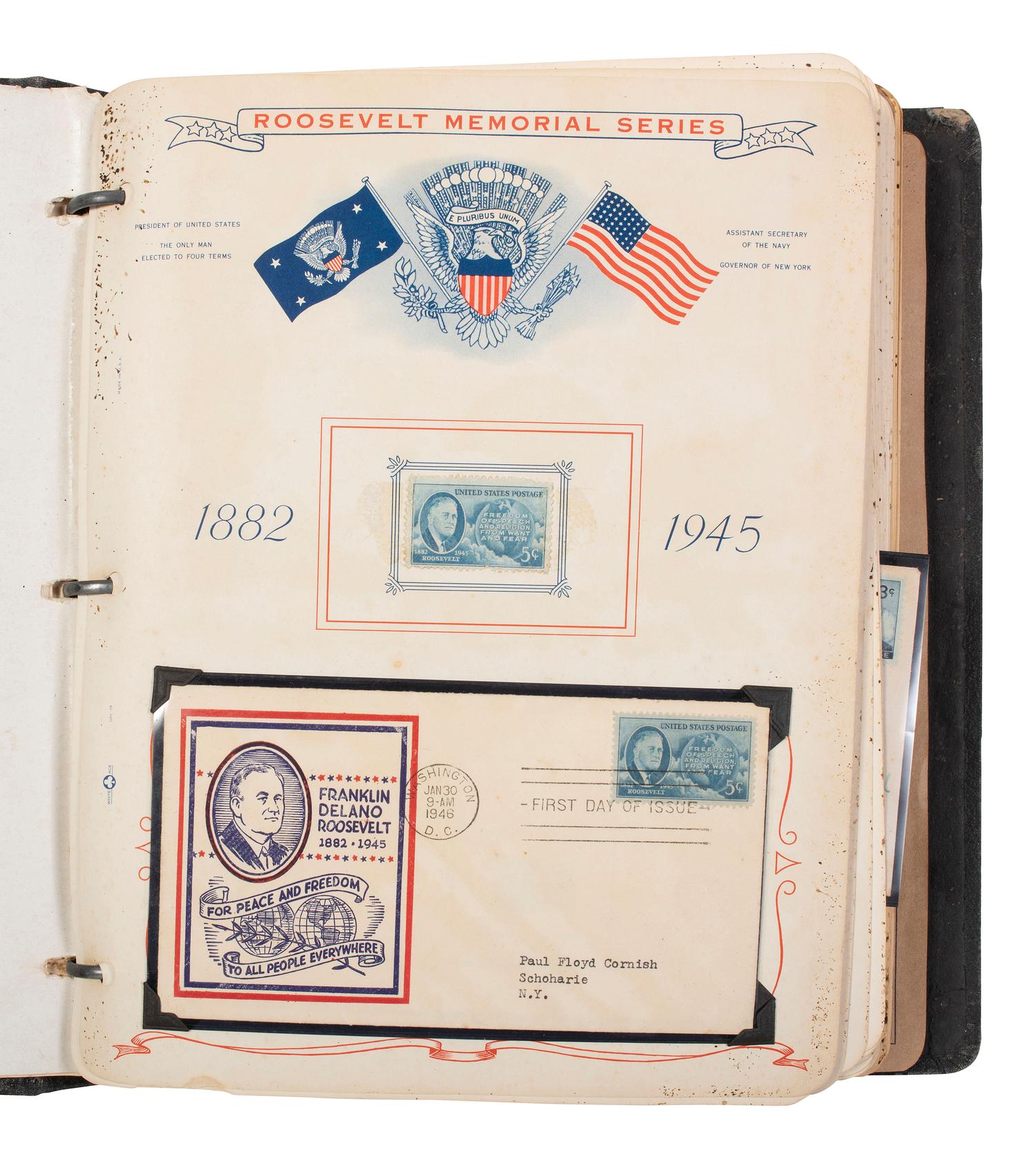 [POLITICS] Commemorative first day of issues. [ With: ] Eisenhower TLS with Lincoln portrait.