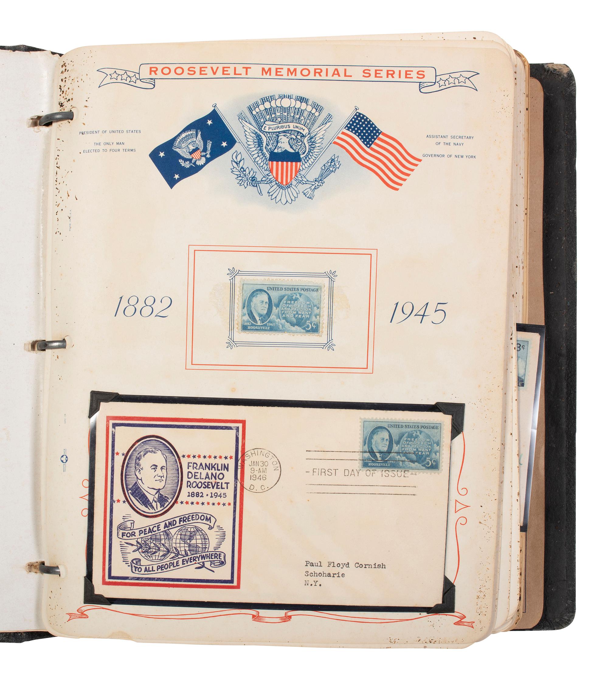 [POLITICS] Commemorative first day of issues. [ With: ] Eisenhower TLS with Lincoln portrait.
