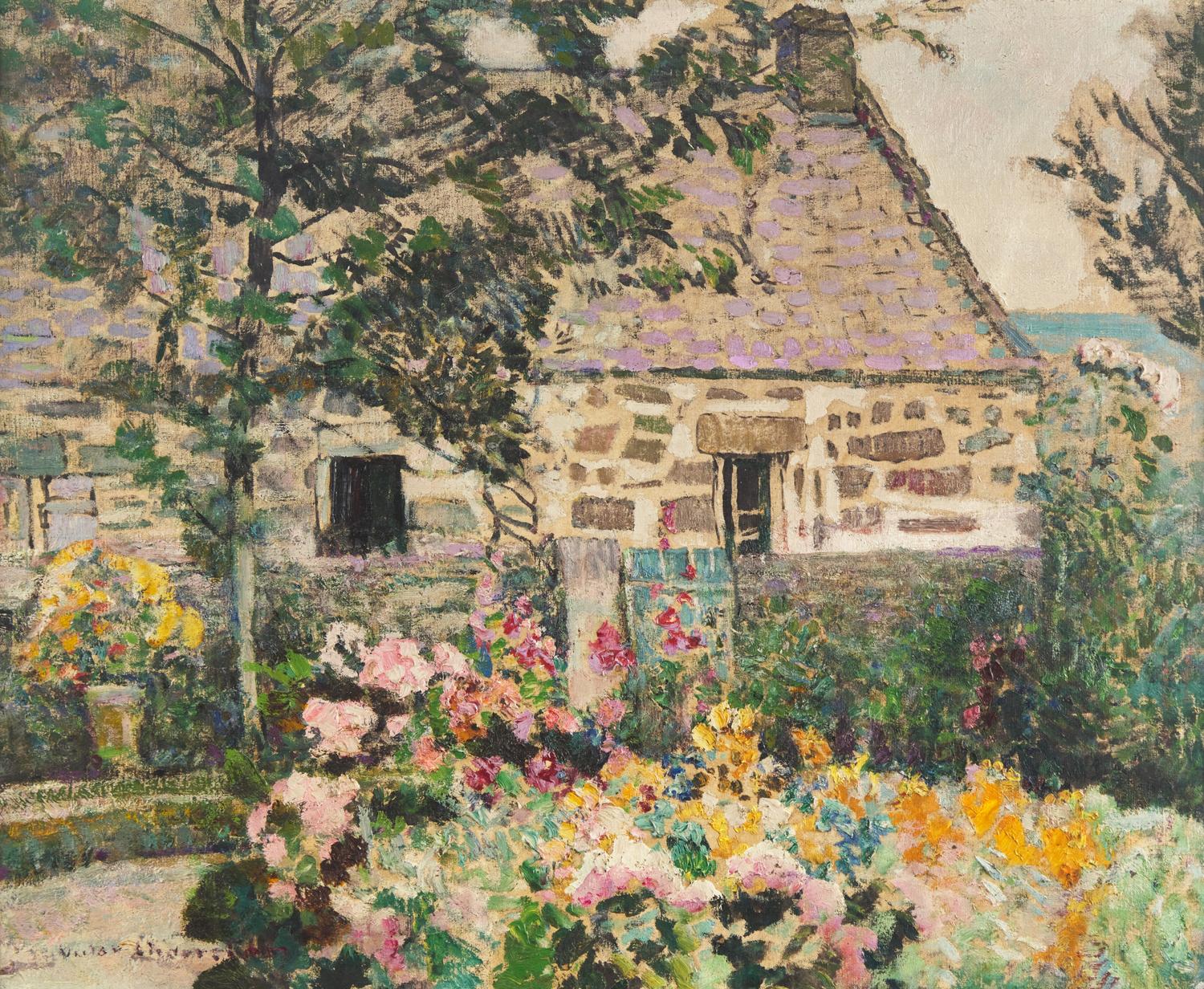 Chaumière Bretonne (Jardin à Ploare), 1924