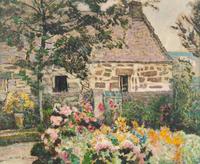 Chaumière Bretonne (Jardin à Ploare), 1924