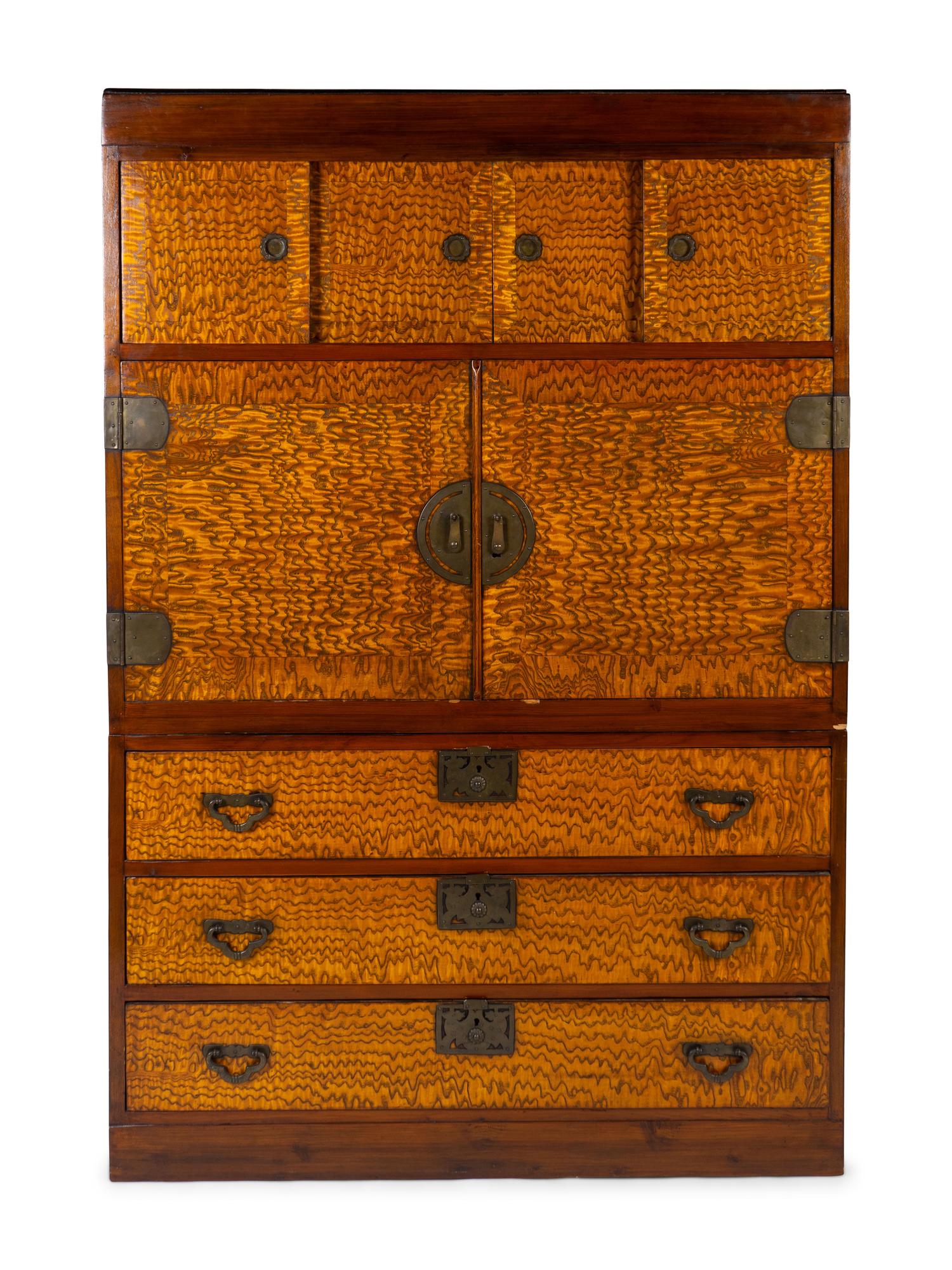 A Japanese Kiri Wood Tansu