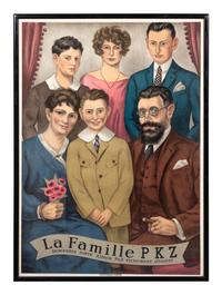 A Collection of Six Vintage Advertising Posters for the Swiss Clothing Company PKZ
