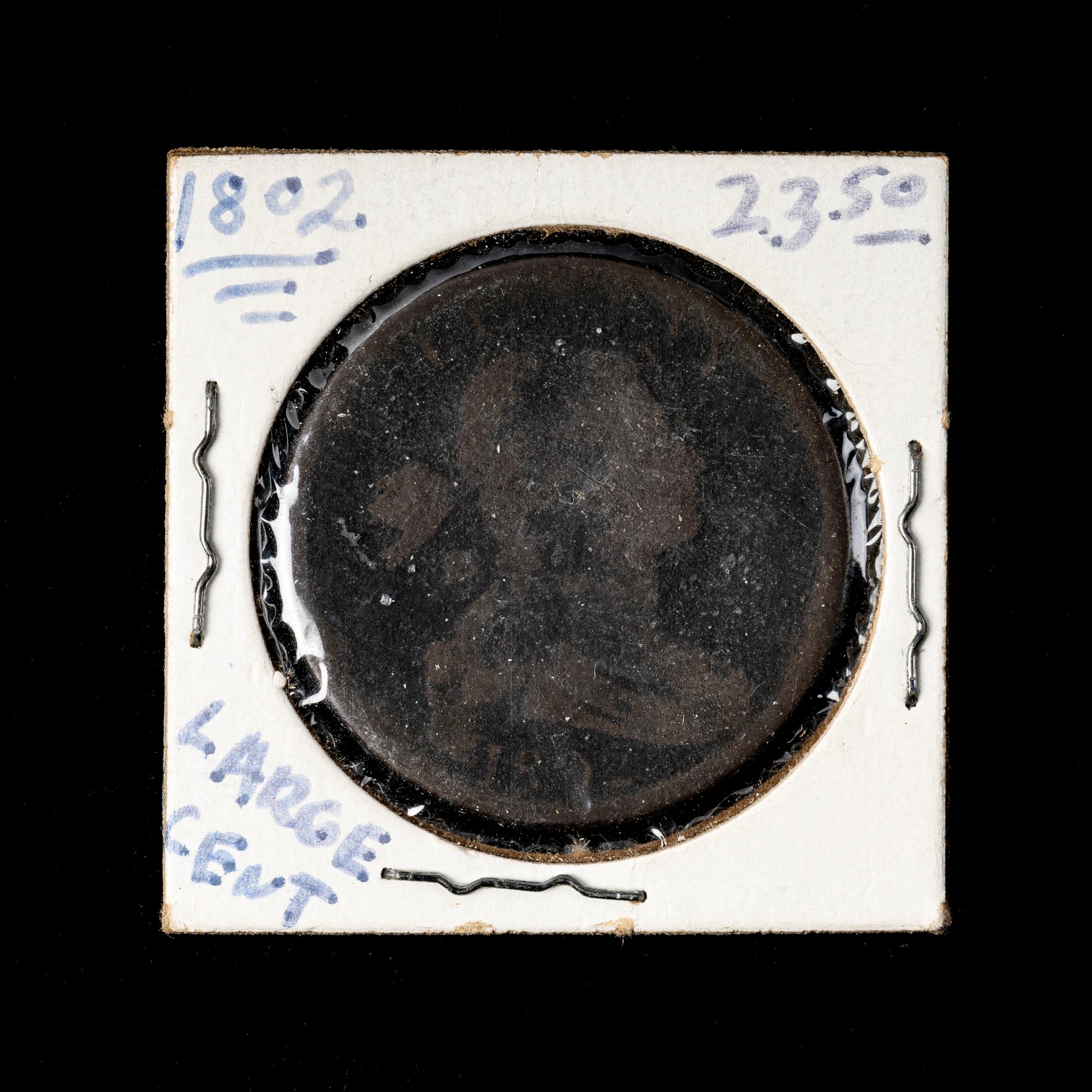 An 1802 Draped Bust 1c Coin