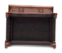 A Diminutive Queen Anne Style Walnut Chest on Stand