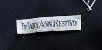 A Mary Ann Restivo Black Jumpsuit, Size 4; Belt: 35.5".