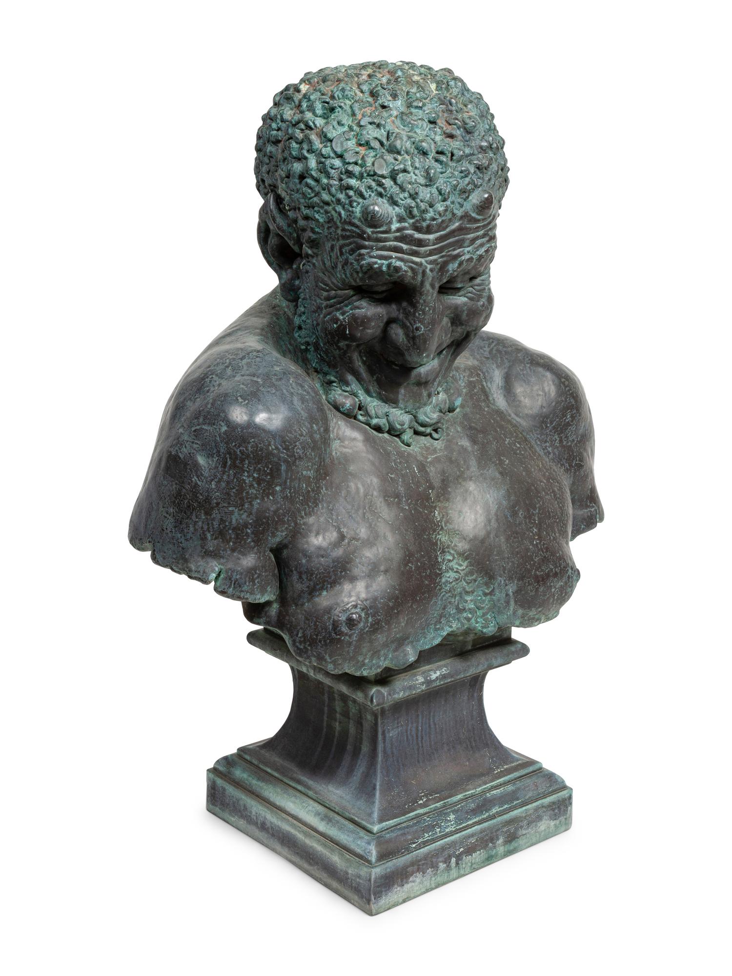 A Composition Bust of Pan