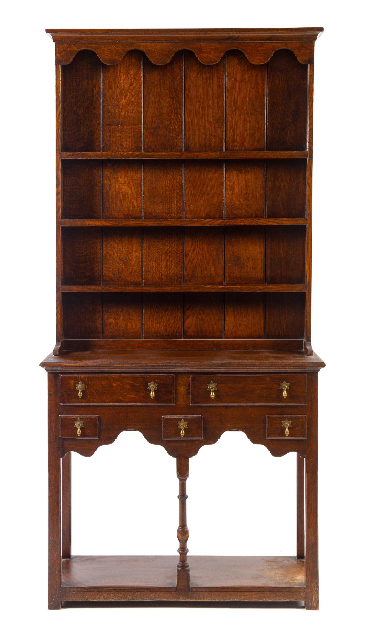 A Welsh Cupboard Height 78 x width 38 x depth 14 1/4 inches. — FIRST HALF 20TH CENTURY
