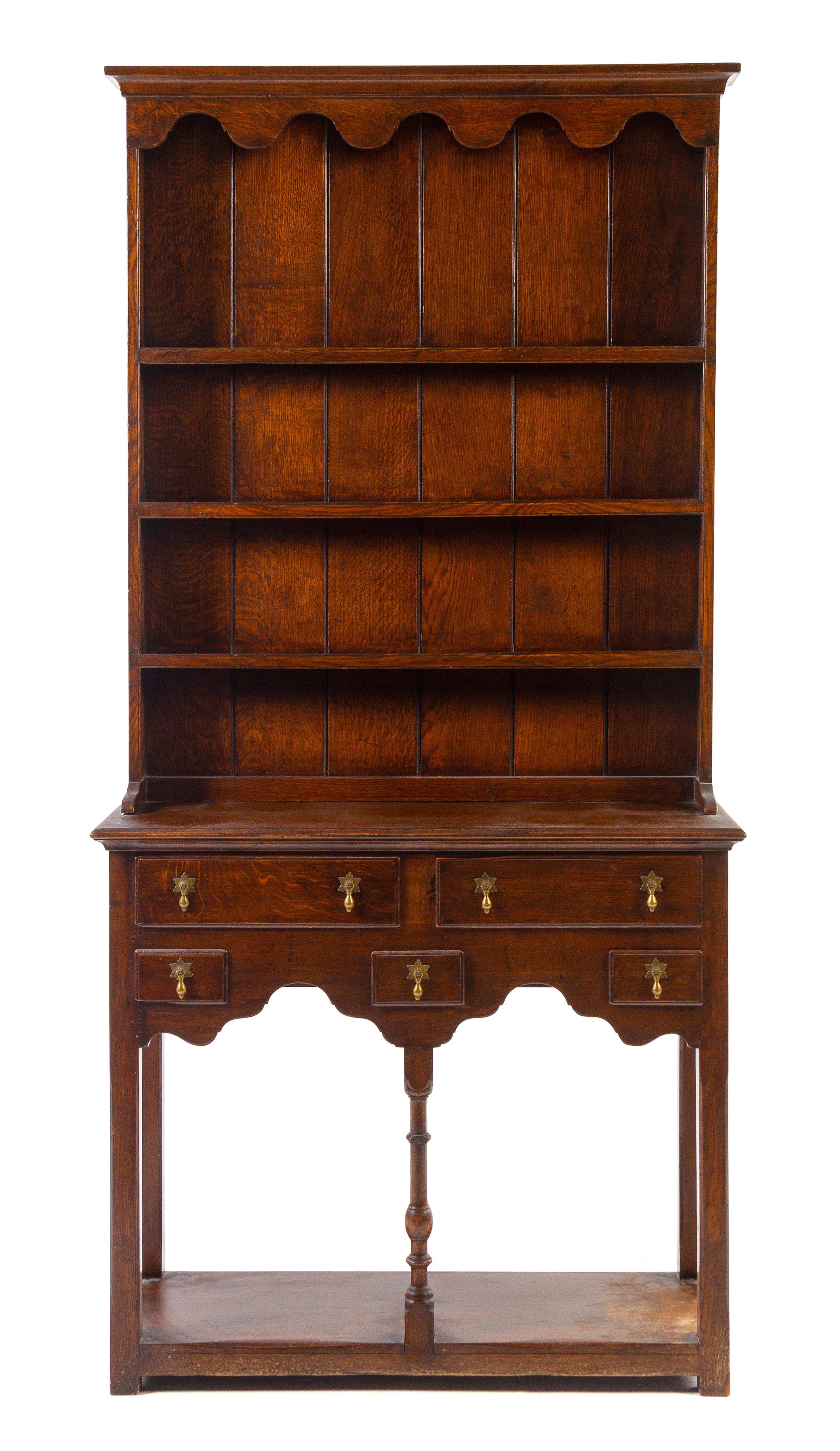 A Welsh Cupboard Height 78 x width 38 x depth 14 1/4 inches. — FIRST HALF 20TH CENTURY