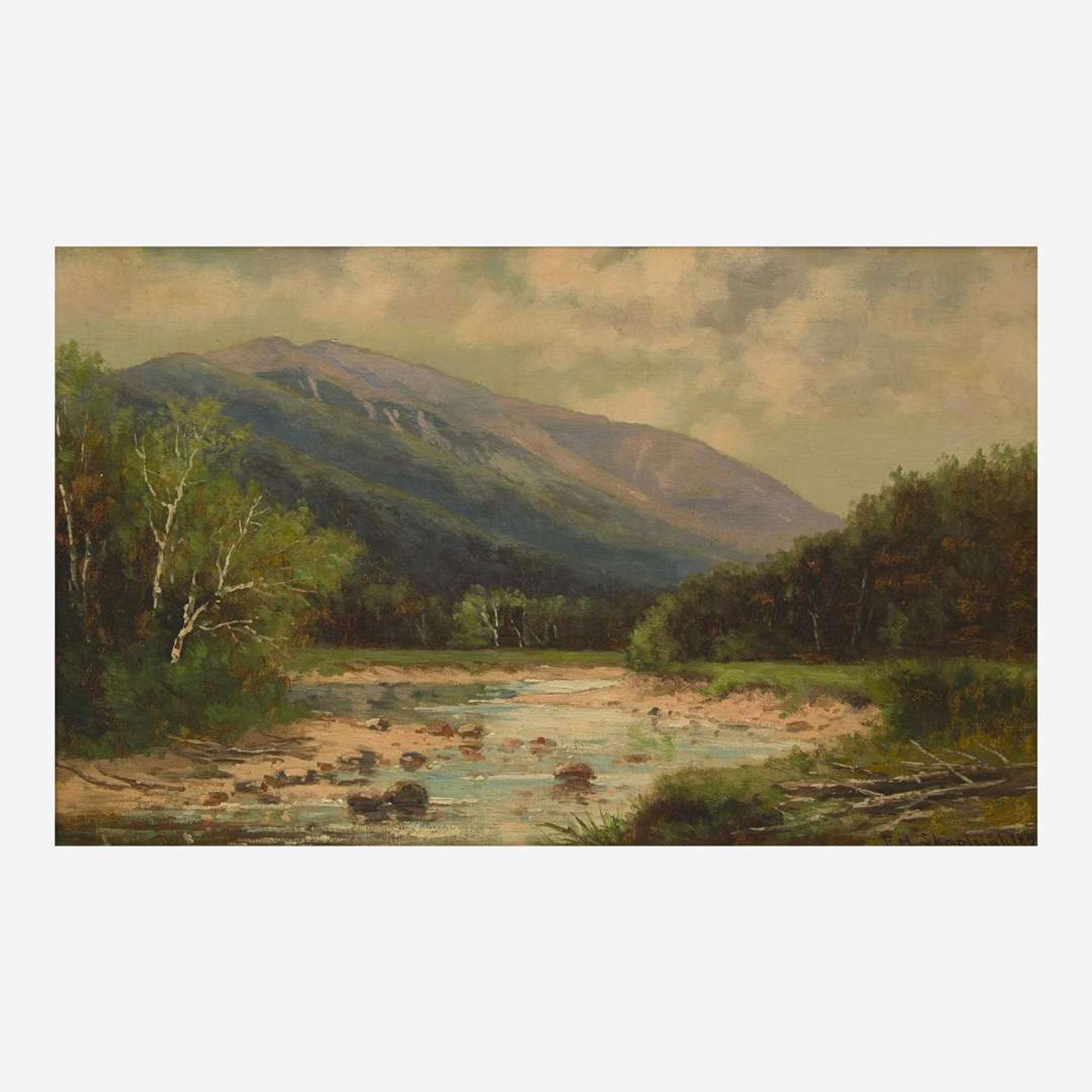 Frank Henry Shapleigh (American, 1842-1906) Mount Washington and Ellis River, Jackson, N.H.