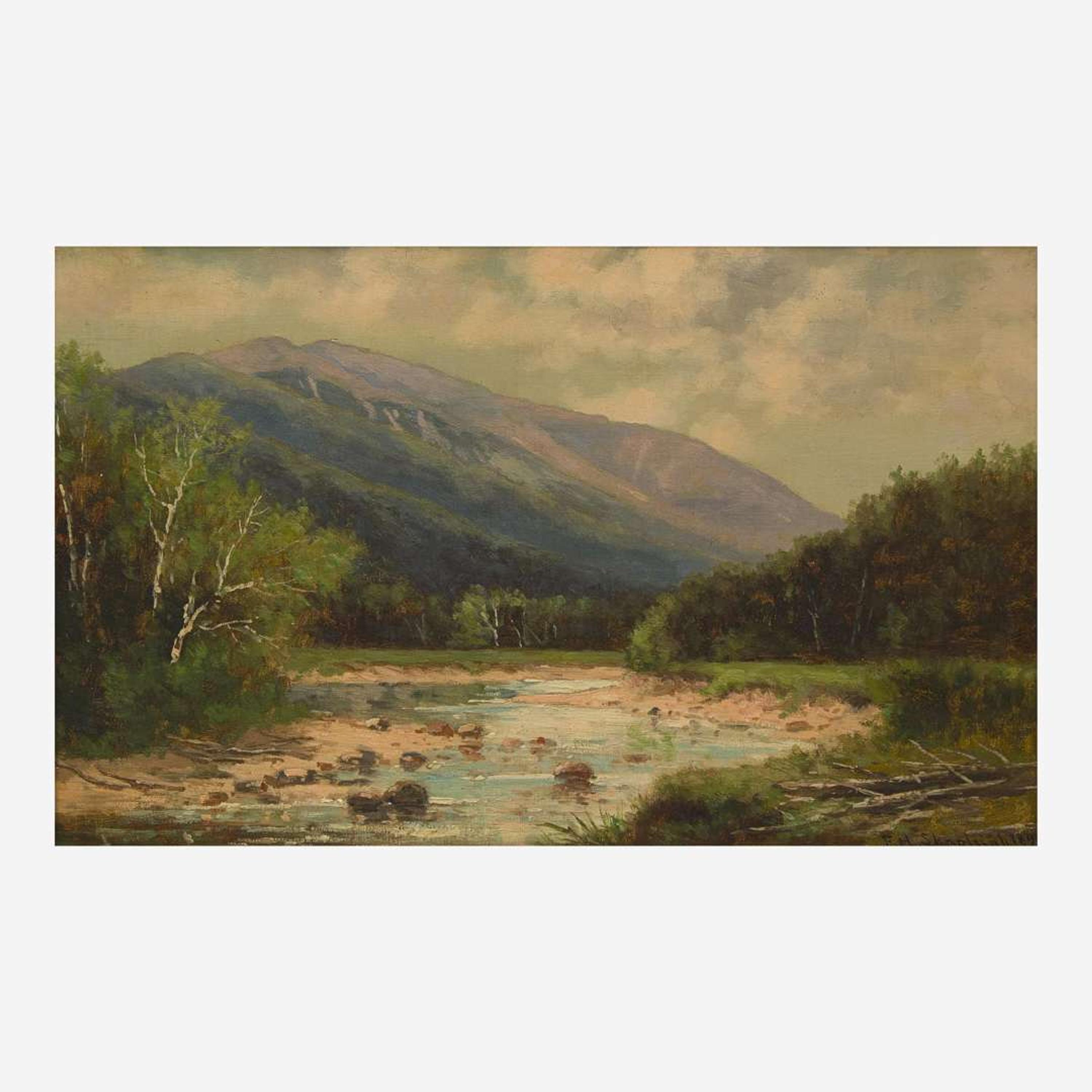 Frank Henry Shapleigh (American, 1842-1906) Mount Washington and Ellis River, Jackson, N.H.