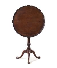 A George III Mahogany Tilt-Top Tea Table