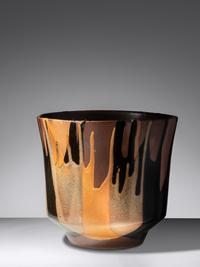 Drip-Glaze Planter Pottery Craft, USA