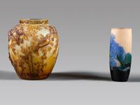 Gallé and Muller Frères Vases