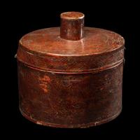 A Korean Lacquer Hat Box