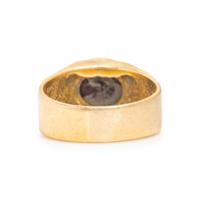 Star Ruby and Yellow Gold Ring