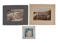 [LATE INDIAN WARS - CUSTER]. 4 photographs related to Little Bighorn, incl. battlefield monument.