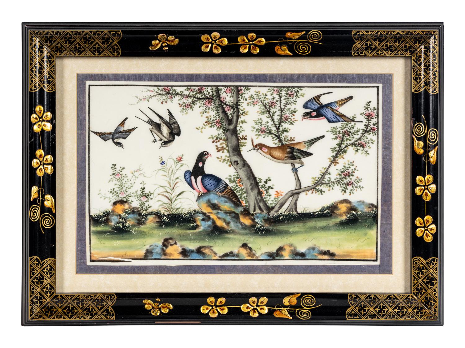 A Group of Six Chinese Export Pith Paintings