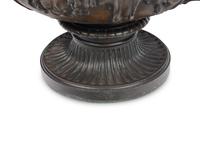 A Pair of French Patinated Bronze Warwick Vases