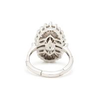 DIAMOND AND WHITE GOLD RING