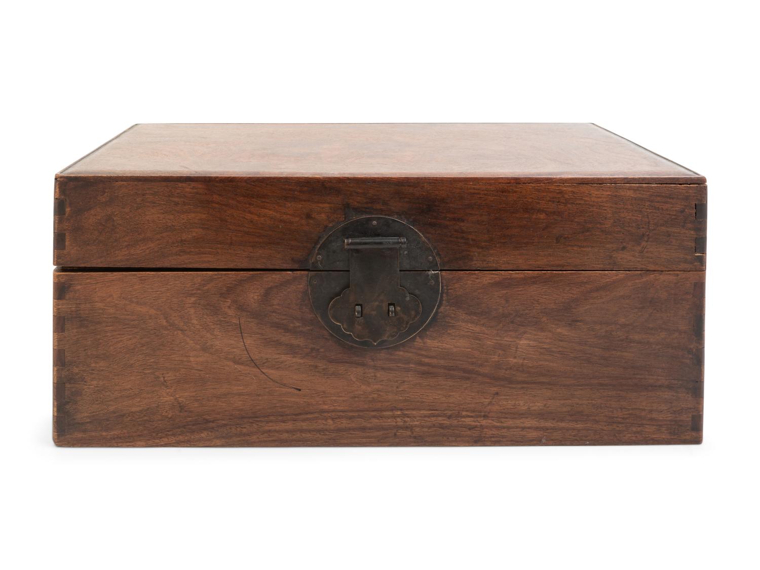 A Chinese Huanghuali Rectangular Document Box