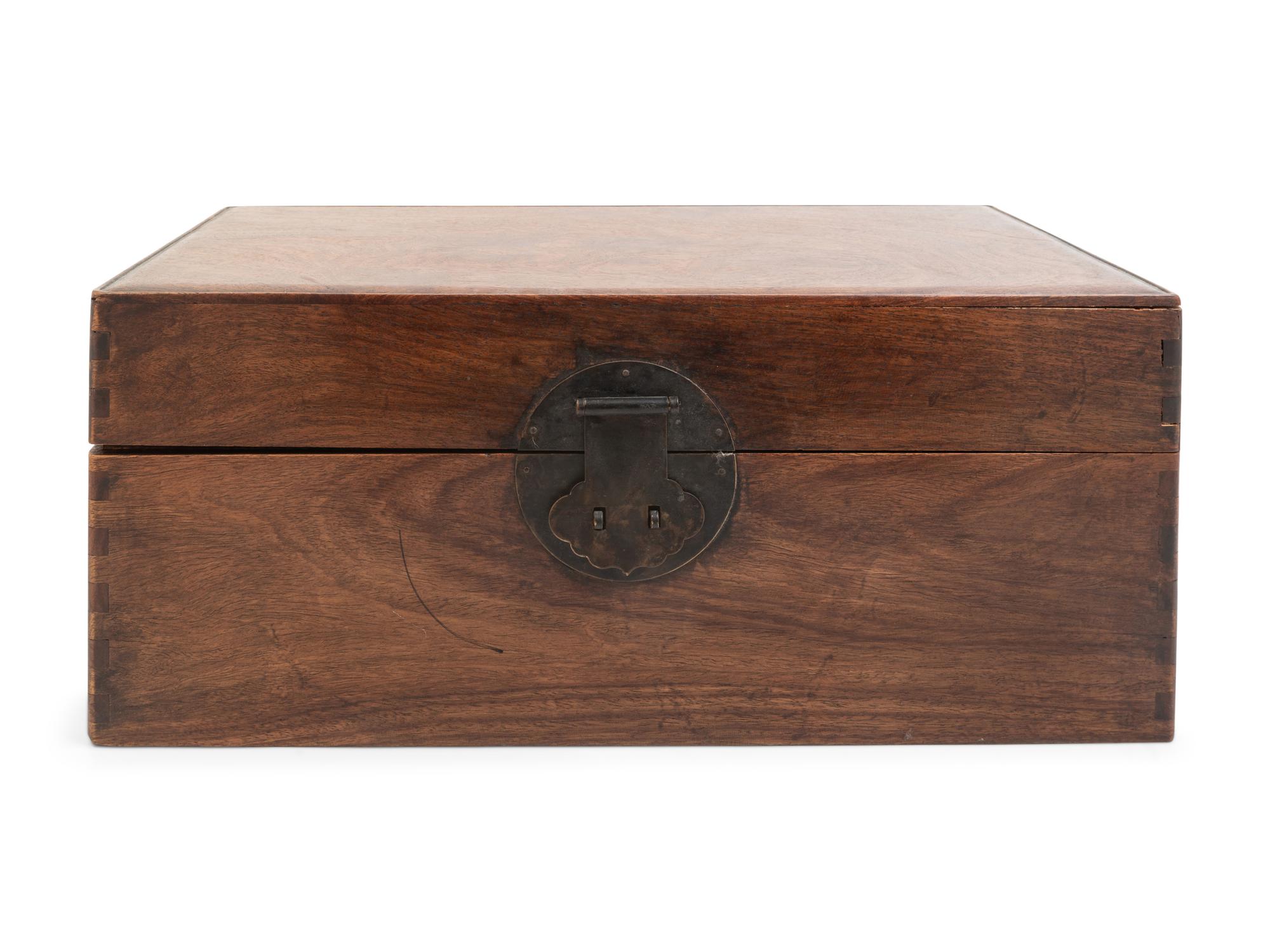A Chinese Huanghuali Rectangular Document Box