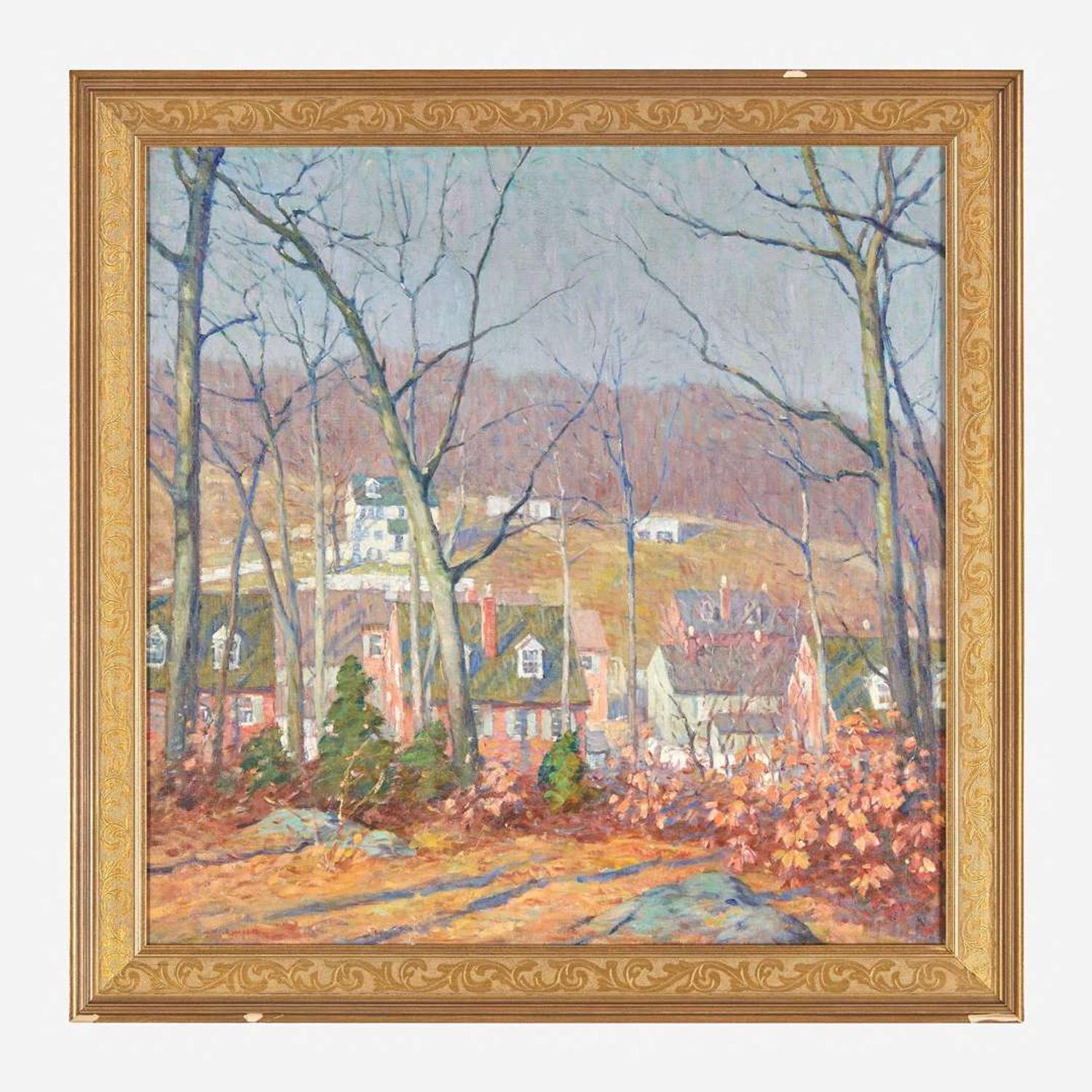 William Chadwick (American, 1879-1962) Millhouses on the Brandywine River