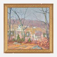 William Chadwick (American, 1879-1962) Millhouses on the Brandywine River