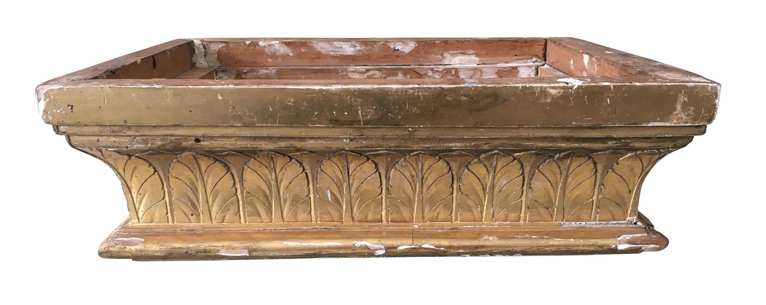 An Italian Giltwood Jardiniere Width 6 inches. — 19TH CENTURY