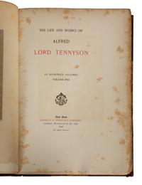 BINDINGS : The Life and Works of Lord Tennyson , Volumes 1-14
