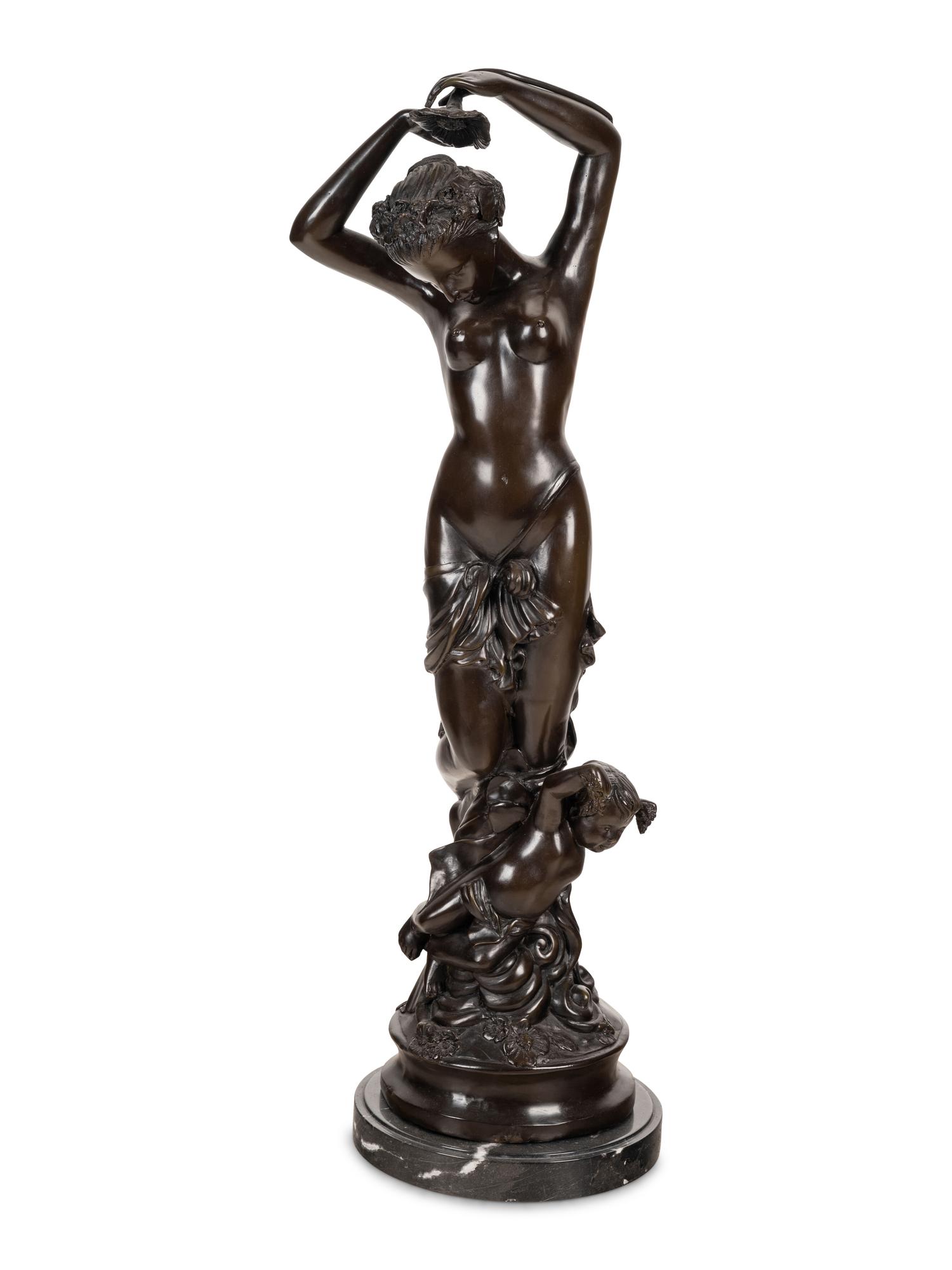 A Continental Bronze Figural Group