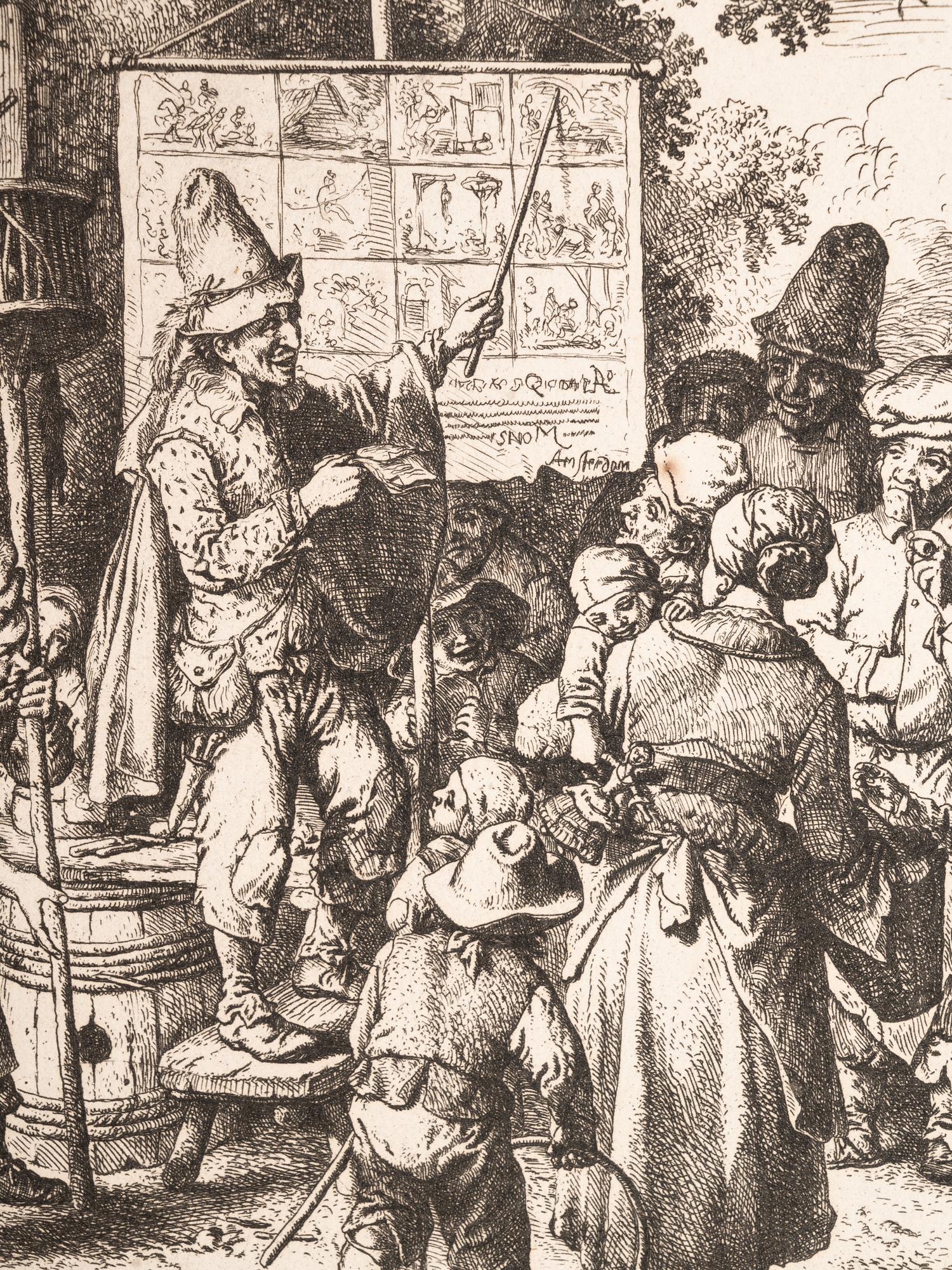 A group of seven European prints