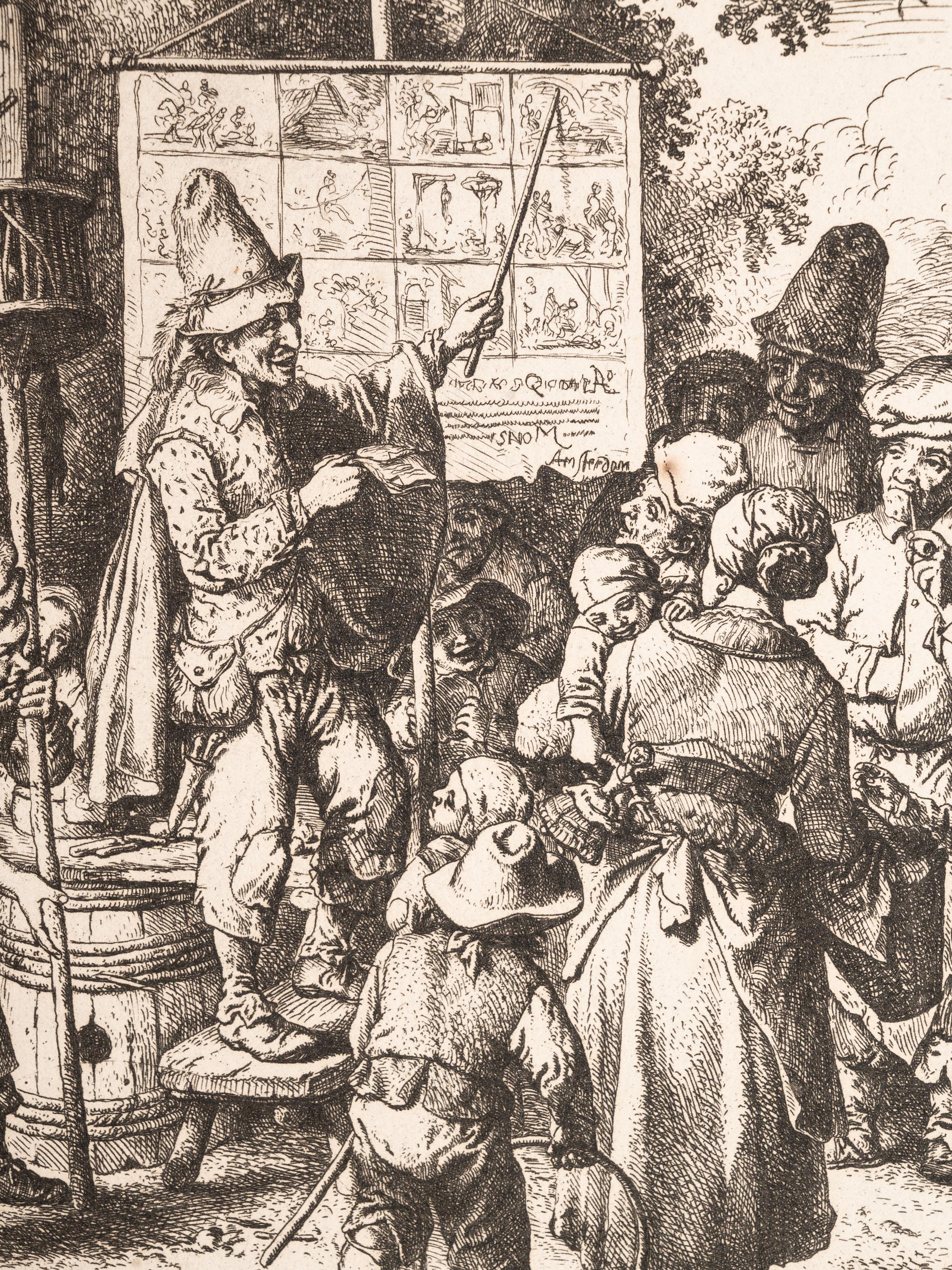 A group of seven European prints