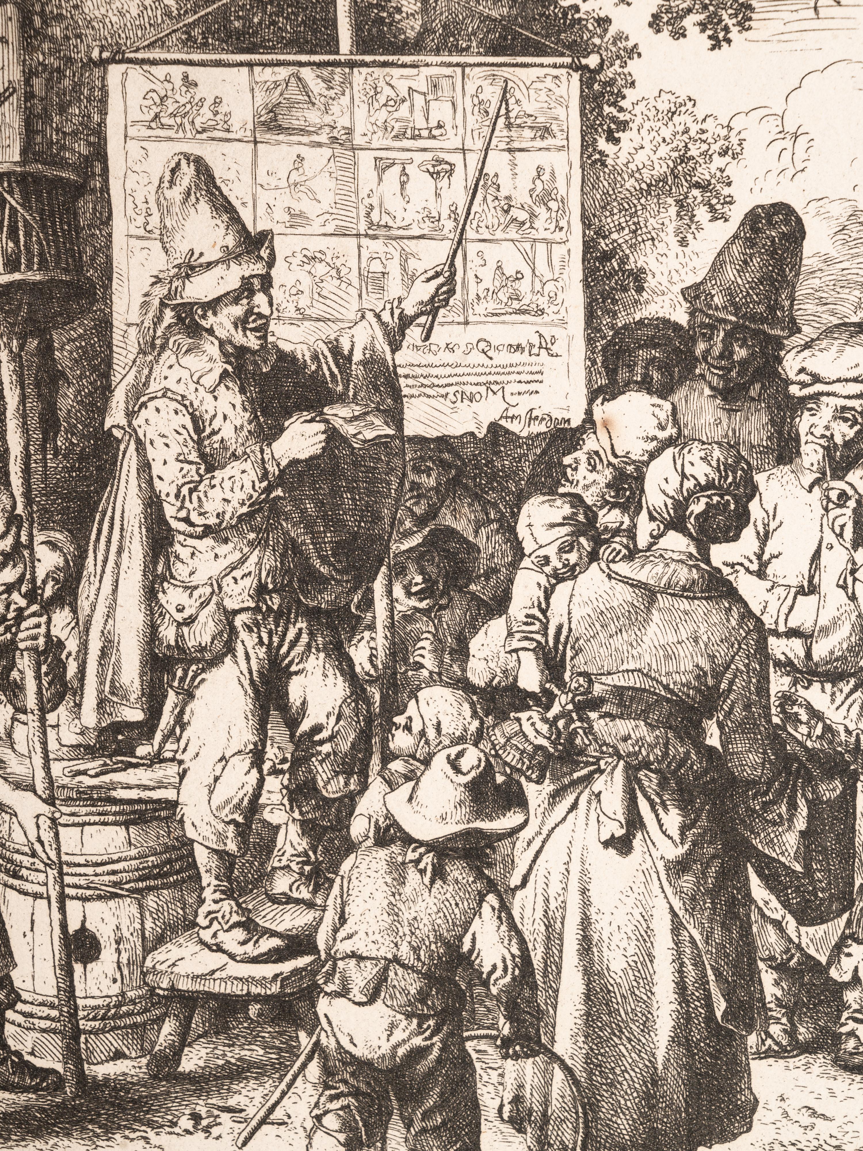 A group of seven European prints