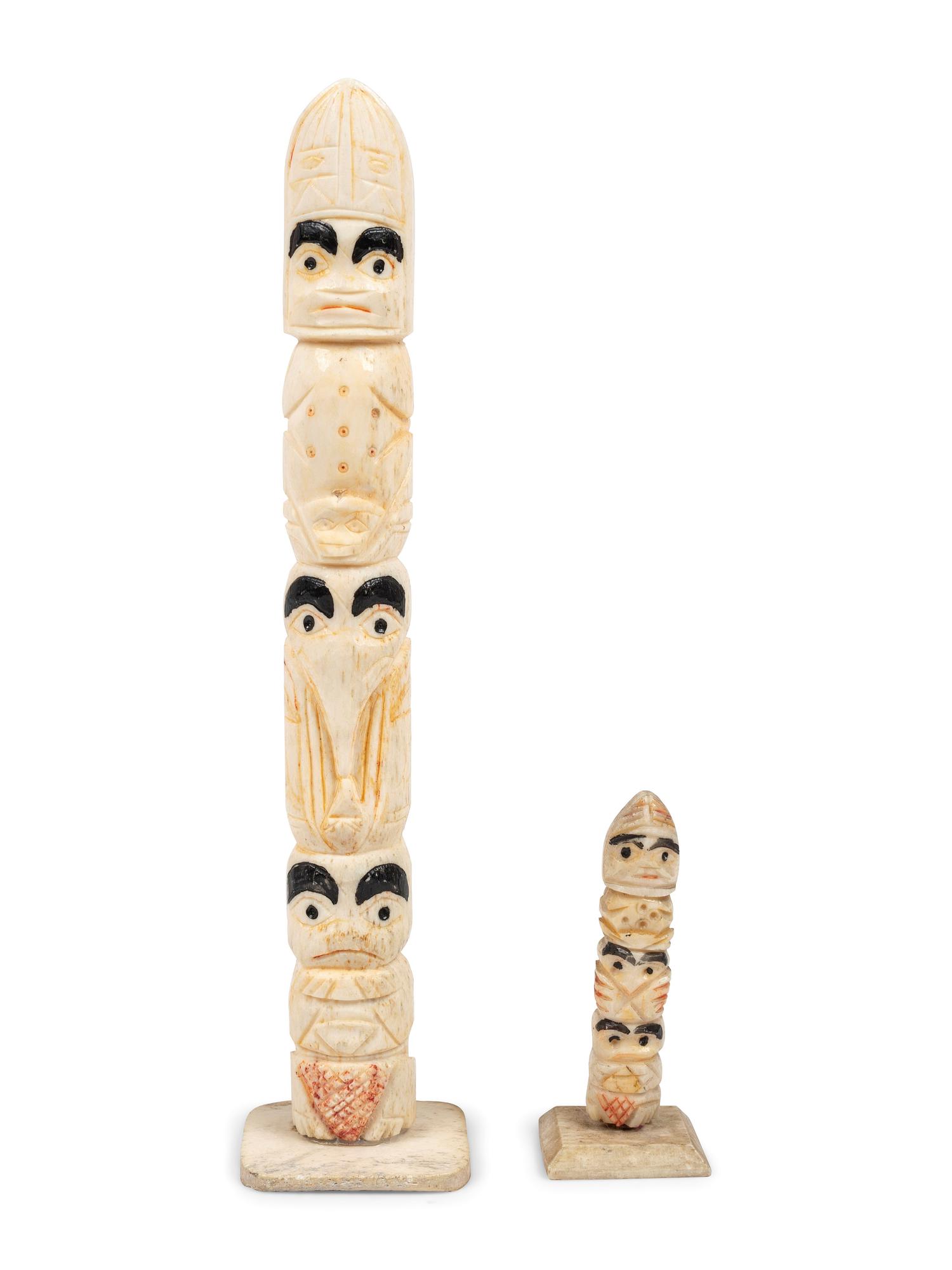 Model Northwest Coast Totem Poles