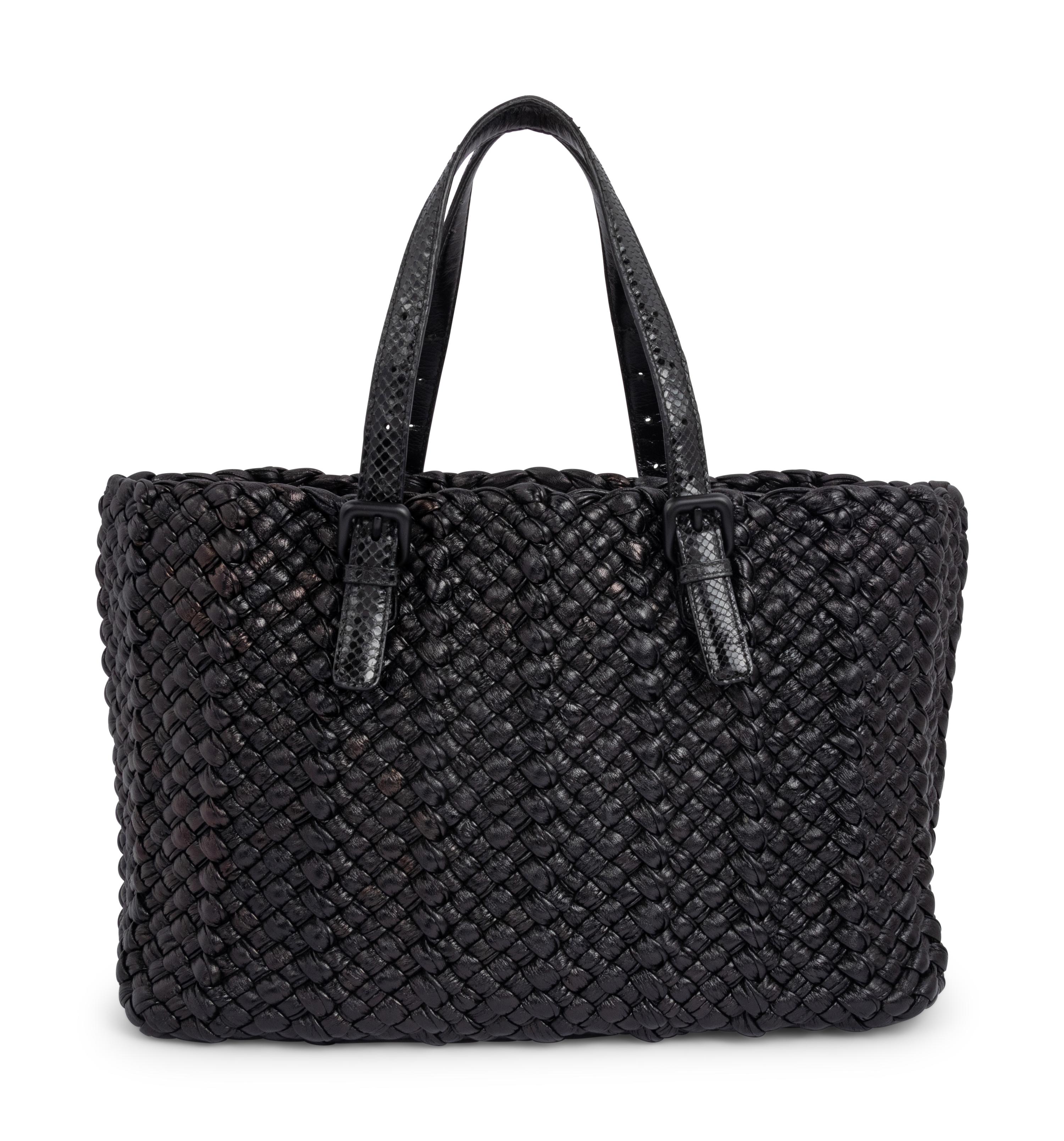 Bottega Veneta Intrecciato Leather Tote with Pouch, c. 2015-20