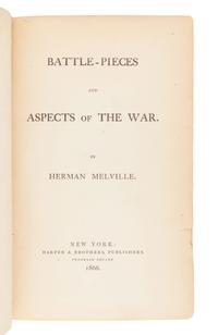 MELVILLE, Herman (1819-1891). Battle-Pieces and Aspects of the War . New York: Harper & Brothers, 1866.
