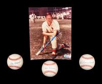 A Group of St. Louis Cardinals Hall of Fame Signed Autograph Items (Beckett Authentication Services BAS Certified),