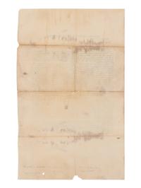 [LINCOLN, Abraham (1809-1865)]. Supreme Court of U. States of America. District of Illinois. Wm. Lewis, for use of N. Longworth against Thomas Lewis... N.p., n.p., n.d. [ca 7 March 1849].