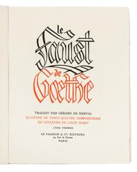 [FINE PRESS]. ICART, Louis (1880-1950), illustrator. -- Johann Wolfgang von GOETHE (1749-1832). Le Faust de Goethe. Paris, [1943].