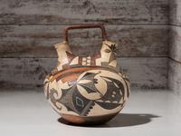 Acoma Four-Color Pottery Wedding Vase
