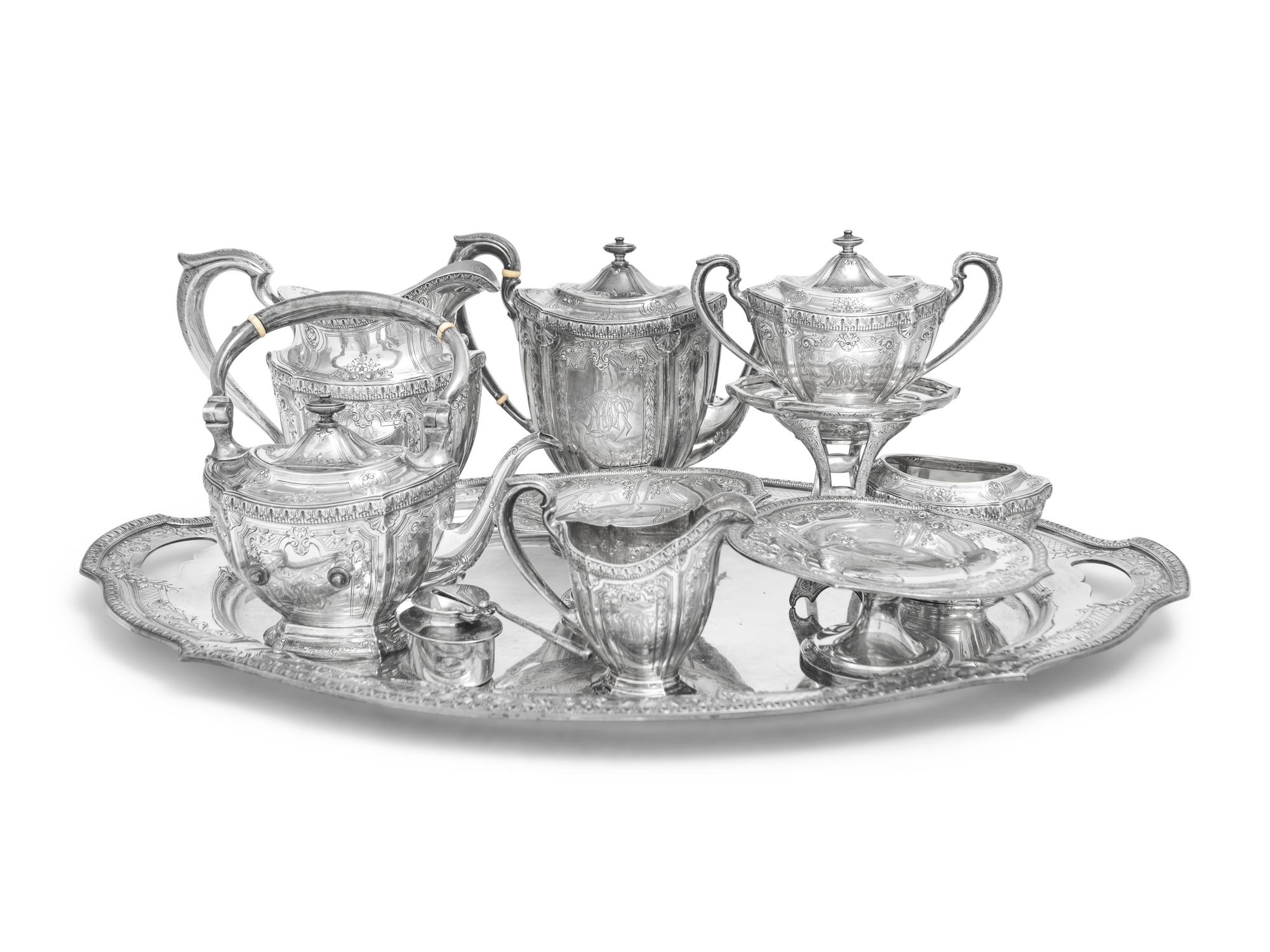 An American Silver Six-Piece Tea and Coffee Service