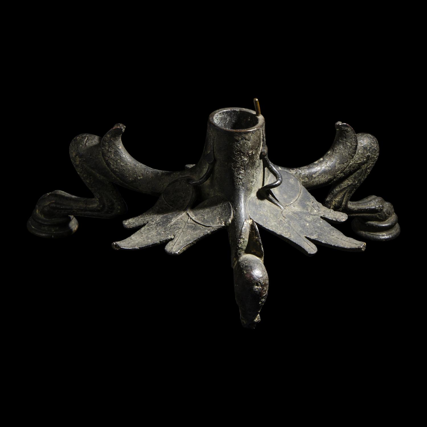 A Byzantine Bronze Candelabrum Base