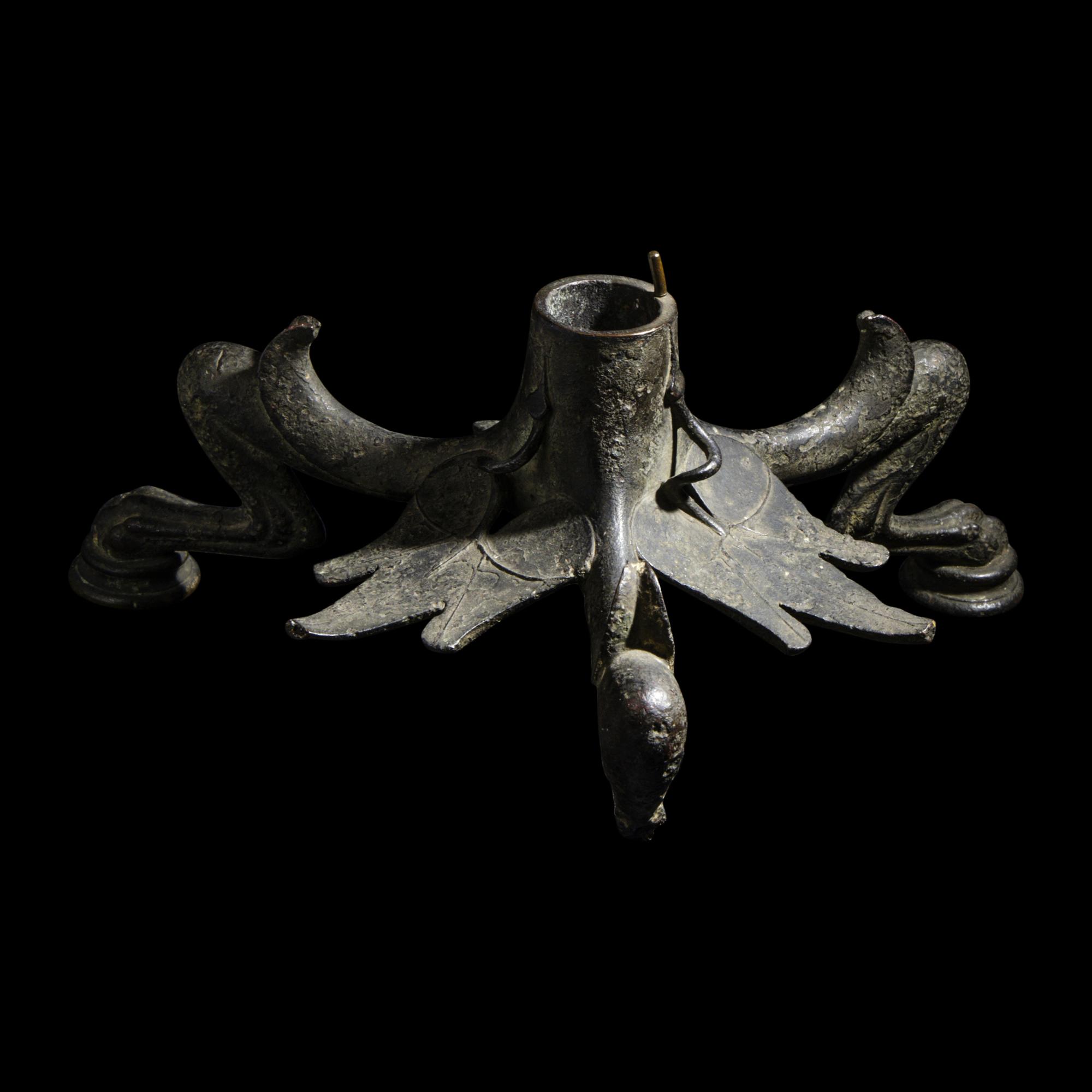 A Byzantine Bronze Candelabrum Base